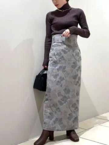 프레이 아이디 자카드 스커트