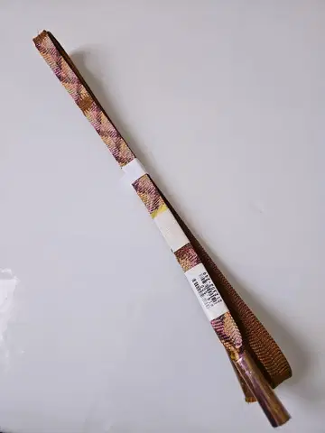 미사용 새상품 순수 실크 허리띠 황토, 카키