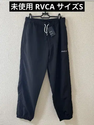 미사용 RVCA 루카 롱 이지 팬츠 나일론 블랙 남성용 S