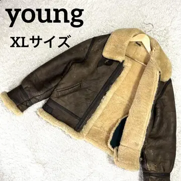 구하기 어려움 B-3 리얼 무스탕 자켓 young사 90's XL 사이즈
