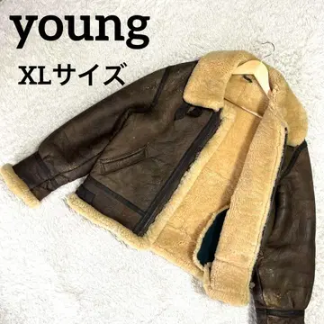 구하기 어려움 B-3 리얼 무스탕 자켓 young사 90's XL 사이즈