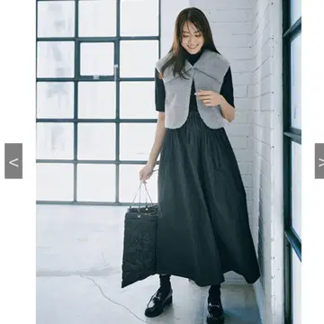 LIGNAGGIO VERY 컴팩트 퍼 베스트 그레이