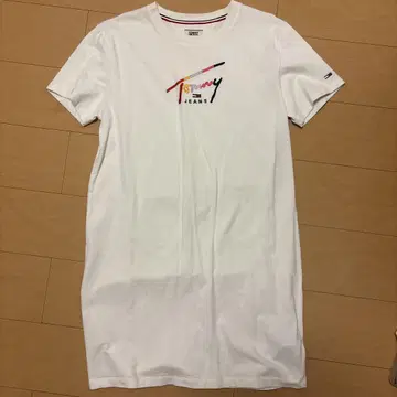 TOMMY JEANS 화이트 T셔츠 원피스