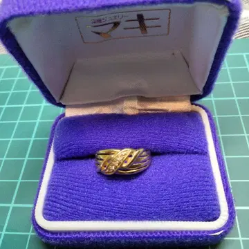 주얼리 마키 앤티크 k18 반지 다이아 포함