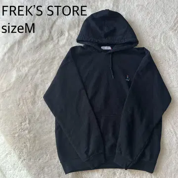[ 새상품급 ] FREAK'S STORE 블랙 후드 부착 후드티 M