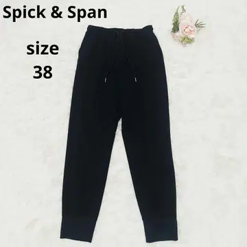 Spick & Span 조젯 조거 팬츠 블랙 38