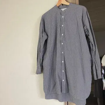 SO NATURAL STANDARD SUPPLY 깅엄 밴드 카라 셔츠