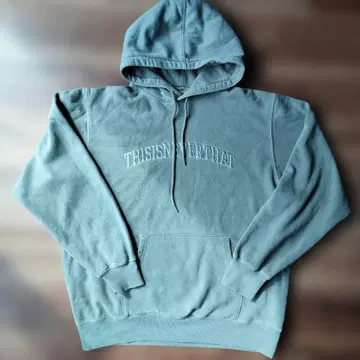 서두르세요 OUTLETthisisneverthat 그린 후드티 후디