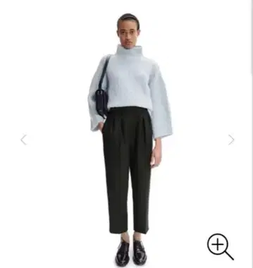 A.P.C 스카이블루 모헤어 니트 와이드 슬리브