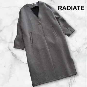 RADIATE 야마다야 종이상자 니트 롱 코트 GREY M