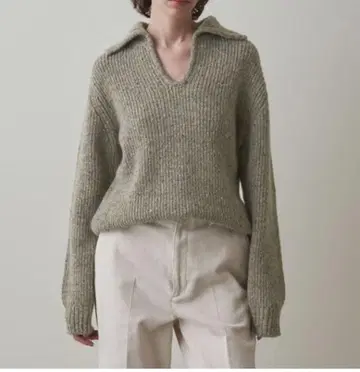 [ Steven Alan ] 울 나일론 알파카 스키퍼넥 니트