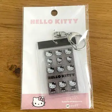 헬로키티 퀼팅 타일 씰 키링