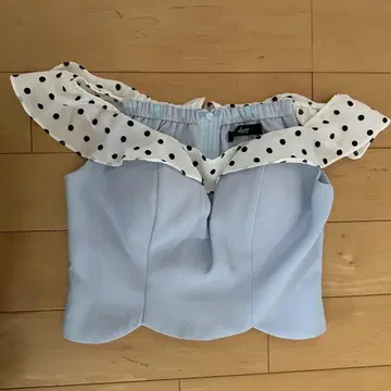 스카이블루 프릴 셋업