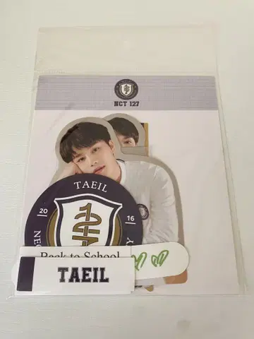 NCT 127 스쿨 수하물 스티커 포토 카드 세트 태일 새상품