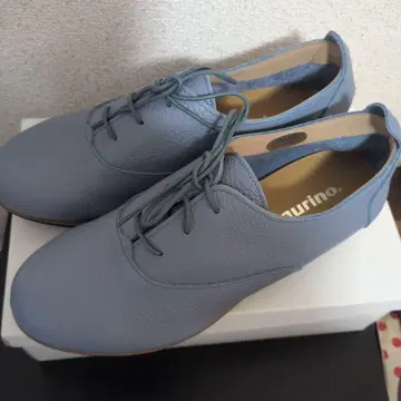 피그리노 초경량 레이스업 플랫슈즈 블루 계열 23cm