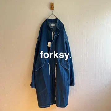 [ 새상품 ] forksy. 2way 데님 모즈 코트 P5