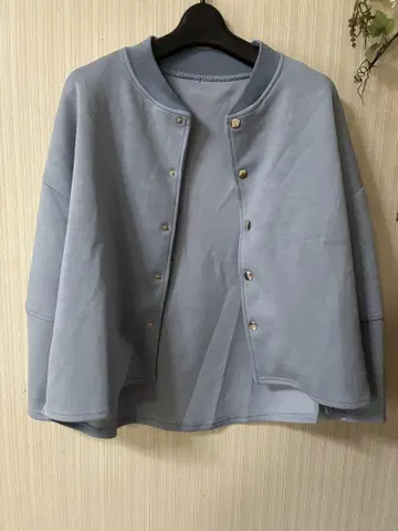 [새상품급] 노카라 자켓 M-L 라이트 블루