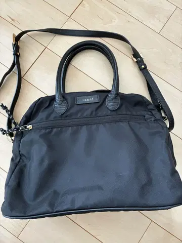 sacai 블랙 나일론 숄더백
