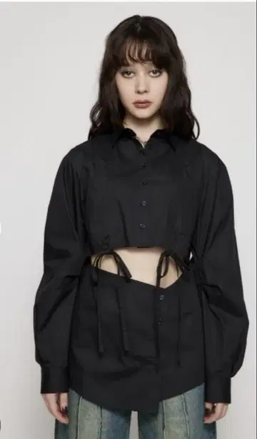WAIST SLIT OVER 셔츠