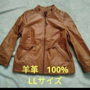 최종 가격 양가죽 100% mujent 브라운 싱글 라이더 LL