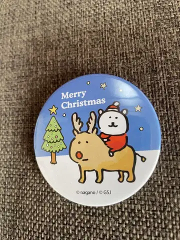 나가노의 곰 농담곰 2019 크리스마스 케이크 캔뱃지