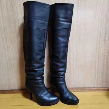 일본제 블랙 롱 부츠 22.5cm 2way