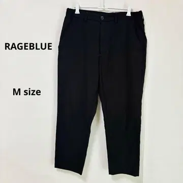 레이지블루 RAGEBLUE 앵클 팬츠 M 블랙 오피스 심플