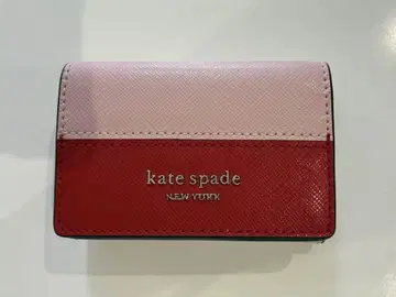 kate spade 케이트 스페이드 3단 폴더형 지갑 여성용 핑크색