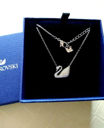 스와로브스키 새상품 스완 목걸이 Swarovski Swan