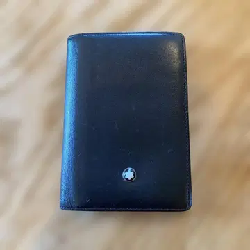 Montblanc 블랙 가죽 카드 케이스 명함지갑