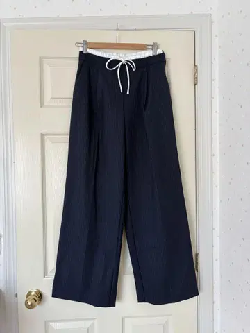 ZARA 스트라이프 슬랙스 네이비 택 포함 새상품