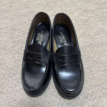 미사용 새상품 HARUTA 블랙 로퍼 23cm 2E