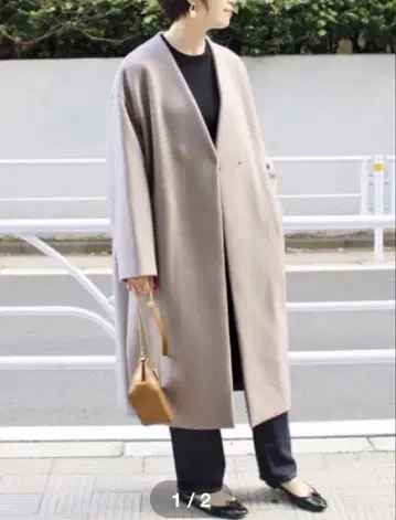 [ IENA ] MANTECO 노카라 코트