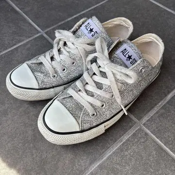 CONVERSE ALL STAR 컨버스 실버 라메 글리터