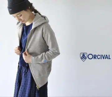 ORCIVAL 오르치발 후드티 그레이