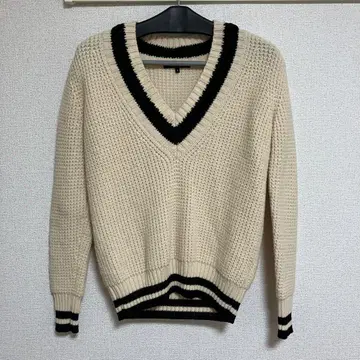 MACPHEE 울 V넥 스웨터