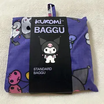 BAGGU 쿠로미 보라색 에코백 한국 한정판 쿠로미 콜라보
