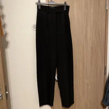 Lautashi 블랙 슬랙스 하이웨스트