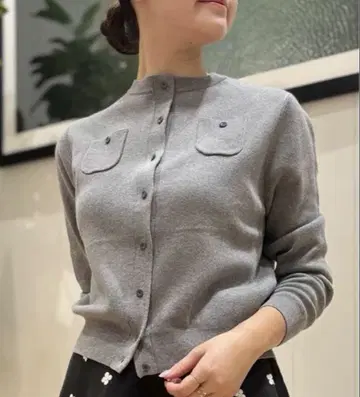 새상품 CABaN 코튼 캐시미어 크루넥 가디건 S 즉시 발송