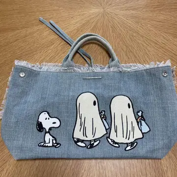 사만다 타바사 디럭스 스누피 데님 토트백