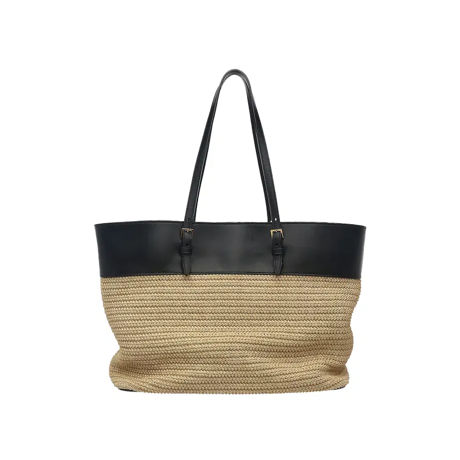 圣罗兰拉菲草购物袋