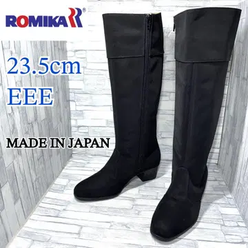 ROMIKA 로미카 레인부츠 사이드 지퍼 블랙 23.5cmEEE