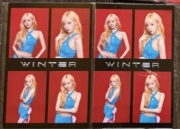 4컷 사진 2장 WINTER 윈터 aespa