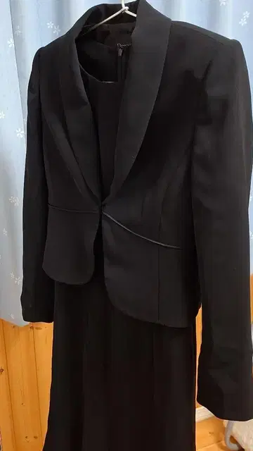 예복 5호 5AR 블랙 포멀 원피스 수트 반팔 자켓