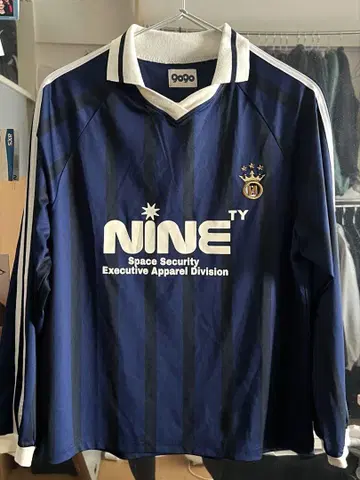 9090 two sideline game shirt 네이비 긴팔 상의