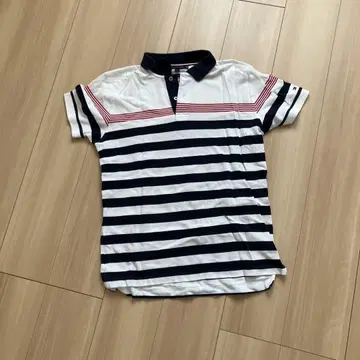 TOMMY HILFIGER 스트라이프 피케 셔츠 S