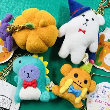 미사용 새상품 할로윈계 크라프트홀릭 마스코트 4개 세트 1개 택 제거