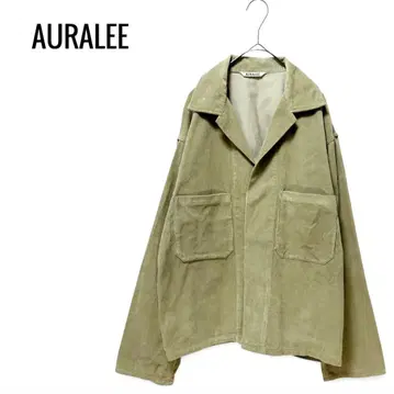 AURALEE 워시드 코듀로이 셔츠 재킷