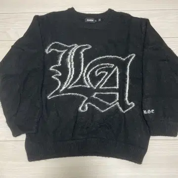 XLARGE LA 로고 블랙 니트 M