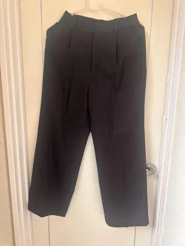 Perfect Suit Factory 블랙 와이드 팬츠